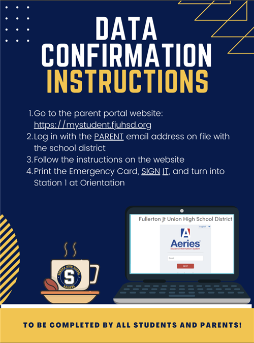 Data Confirmation Instructions in English